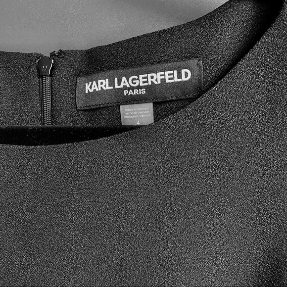 LBD Karl Lagerfeld Paris NWT Tulip sleeve dress - Picture 7 of 9
